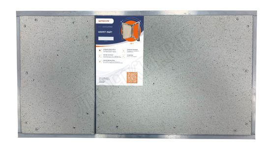 Люк под плитку Нажимной Секрет-Лайт 2 створки 750*500 Люк под плитку Нажимной Секрет-Лайт 2 створки 750*500