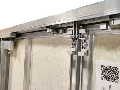 Люк под плитку Нажимной Мега Алюм 2.0, 2 створки 1900*1550 Люк под плитку Нажимной Мега Алюм 2.0, 2 створки 1900*1550