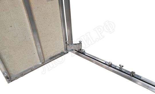 Люк под плитку Нажимной Мега Алюм 2.0, 2 створки 1900*1550 Люк под плитку Нажимной Мега Алюм 2.0, 2 створки 1900*1550