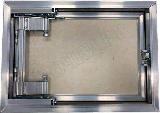 Люк под плитку Нажимной Мега Алюм 2.0, 2 створки Люк под плитку Нажимной Мега Алюм 2.0, 2 створки