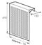 Радиаторный экран С перфорацией Цветок Перфорированный верх 590*610 Радиаторный экран С перфорацией Цветок Перфорированный верх 590*610